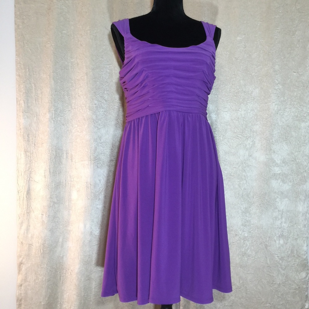 💜Essentials ABS sleeveless dress in purple